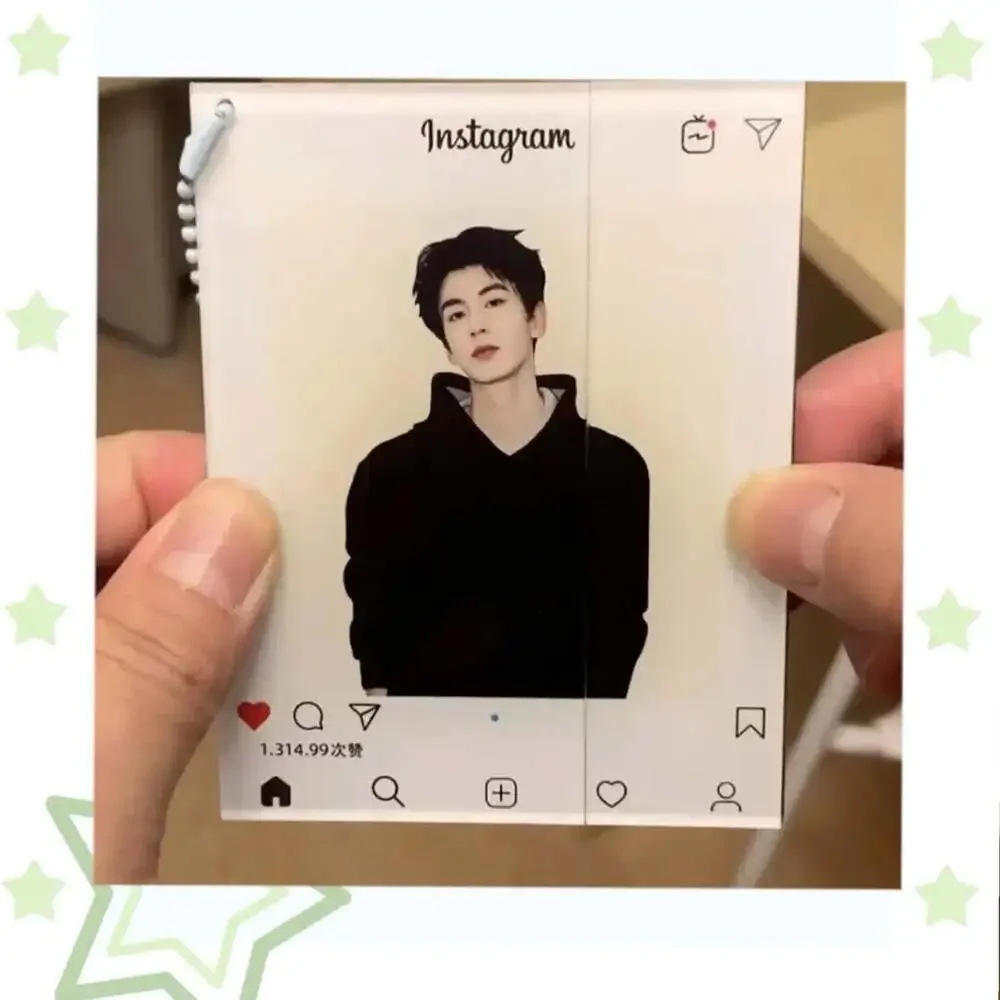 free US fast shipping Zhang Linghe Instagram-Style Acrylic Photocard，Pull-Out Ke